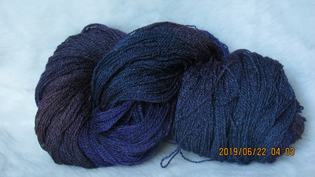 Lamb's Pride Worsted-Blue Sky-Clematis-Red Barron